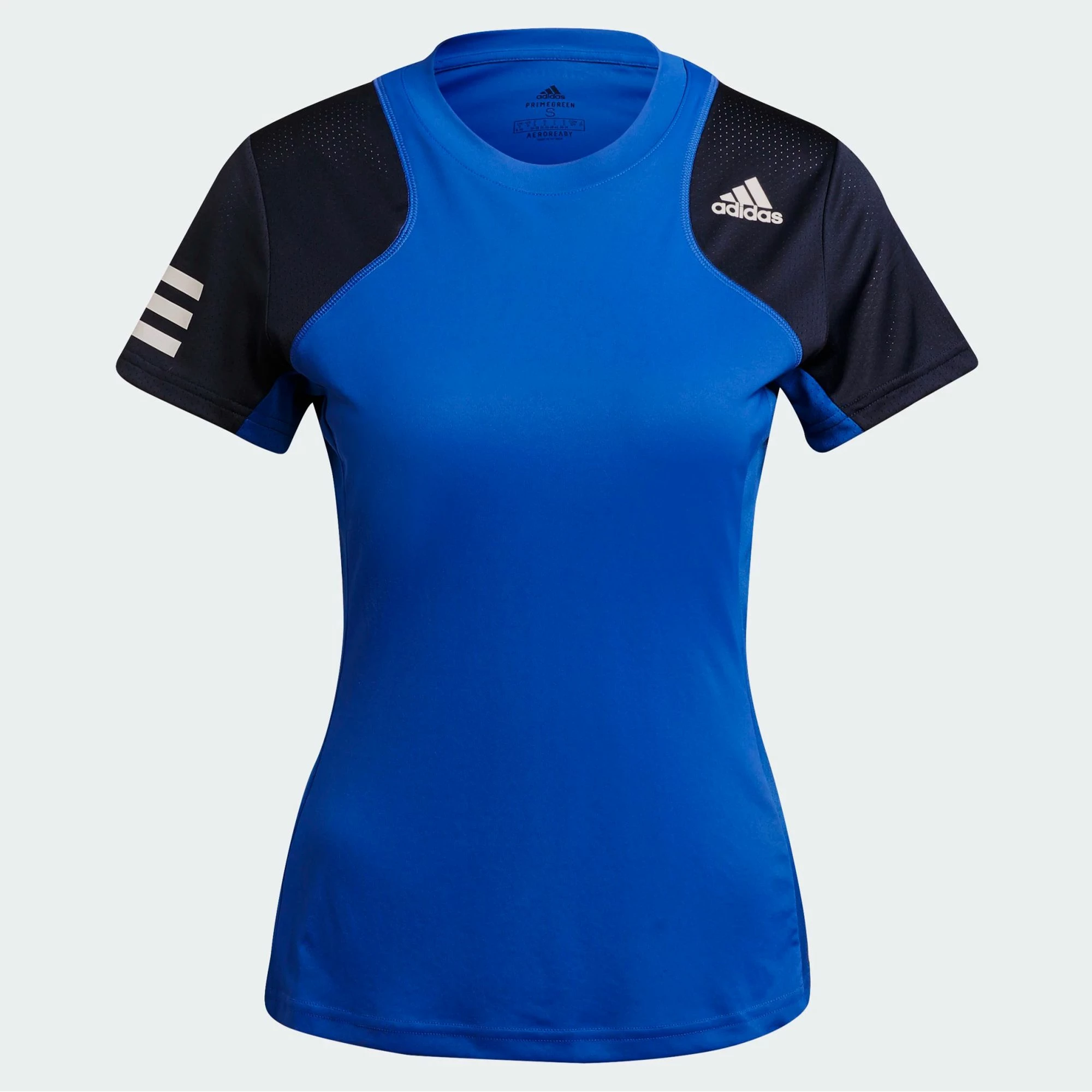 Adidas Club 3-Stripes T-Shirt Damen Blau - Marine - Weiß – Bild 4