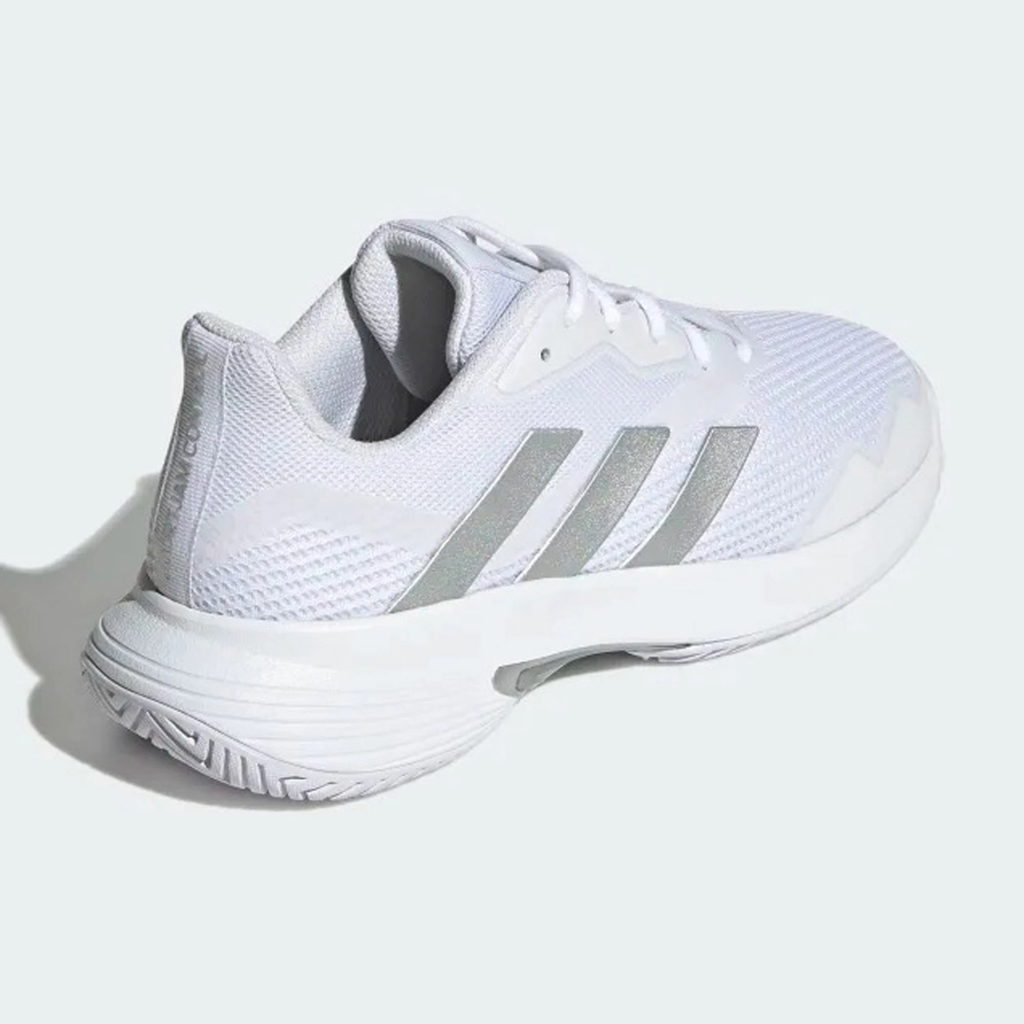 Adidas CourtJam Control Tennisschuhe Damen Weiß - Silber – Bild 3
