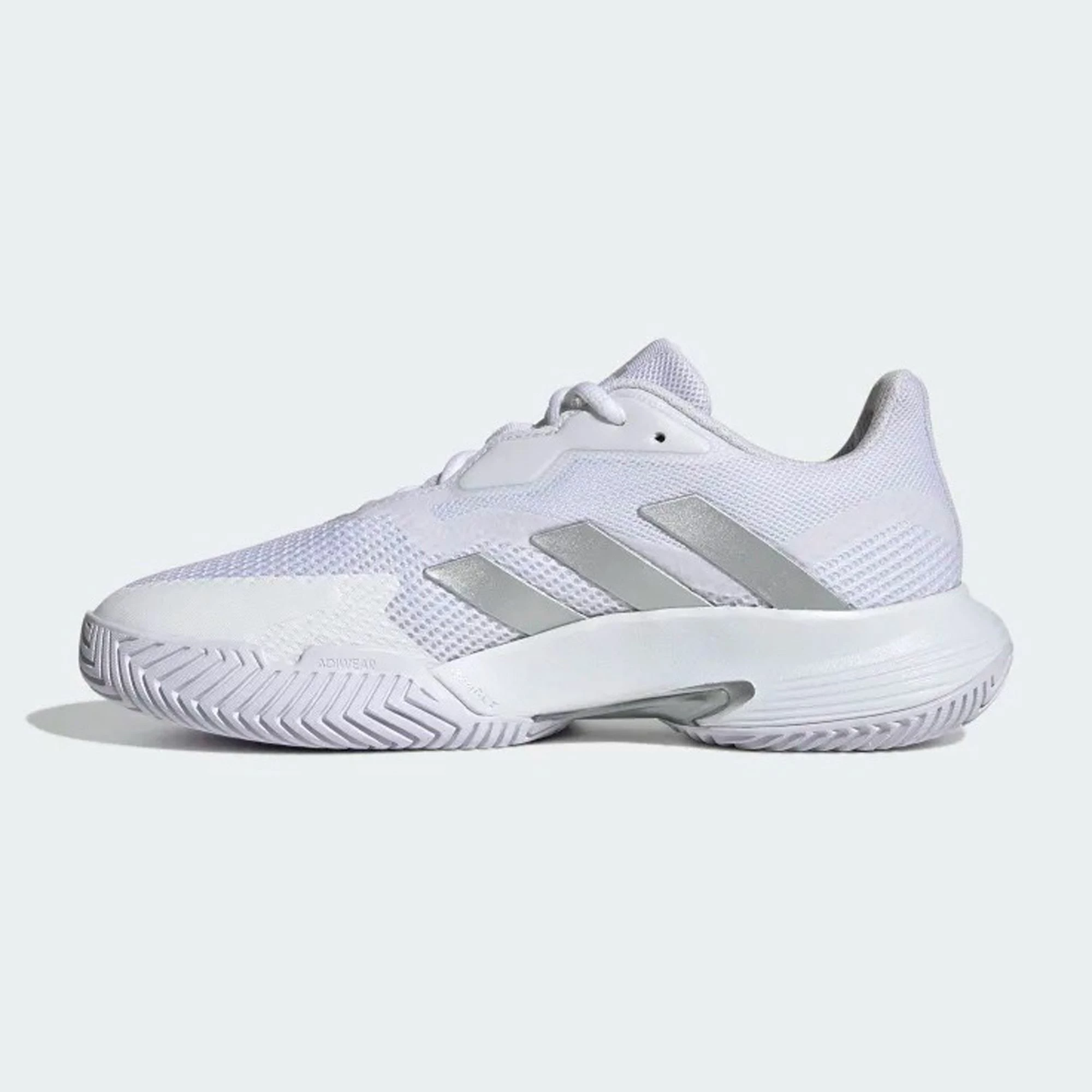 Adidas CourtJam Control Tennisschuhe Damen Weiß - Silber – Bild 4