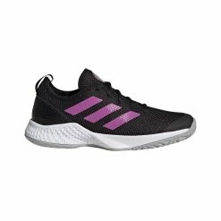 Adidas Courtflash Tennisschuhe Damen Schwarz - Violett