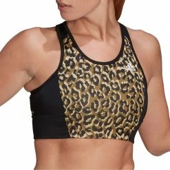 Adidas Designed 2 Move Sport-BH Damen Schwarz - Braun