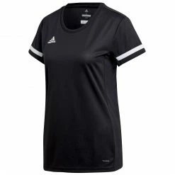 Adidas T19 Shirt Damen Schwarz - Weiß
