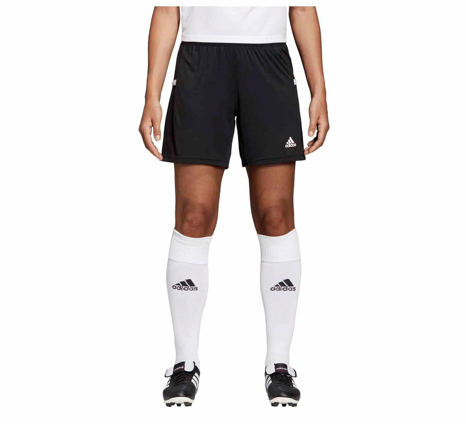 Adidas T19 Short Damen Schwarz - Weiß – Bild 3