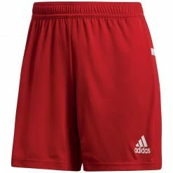 Adidas T19 Shorts Damen Rot - Weiß