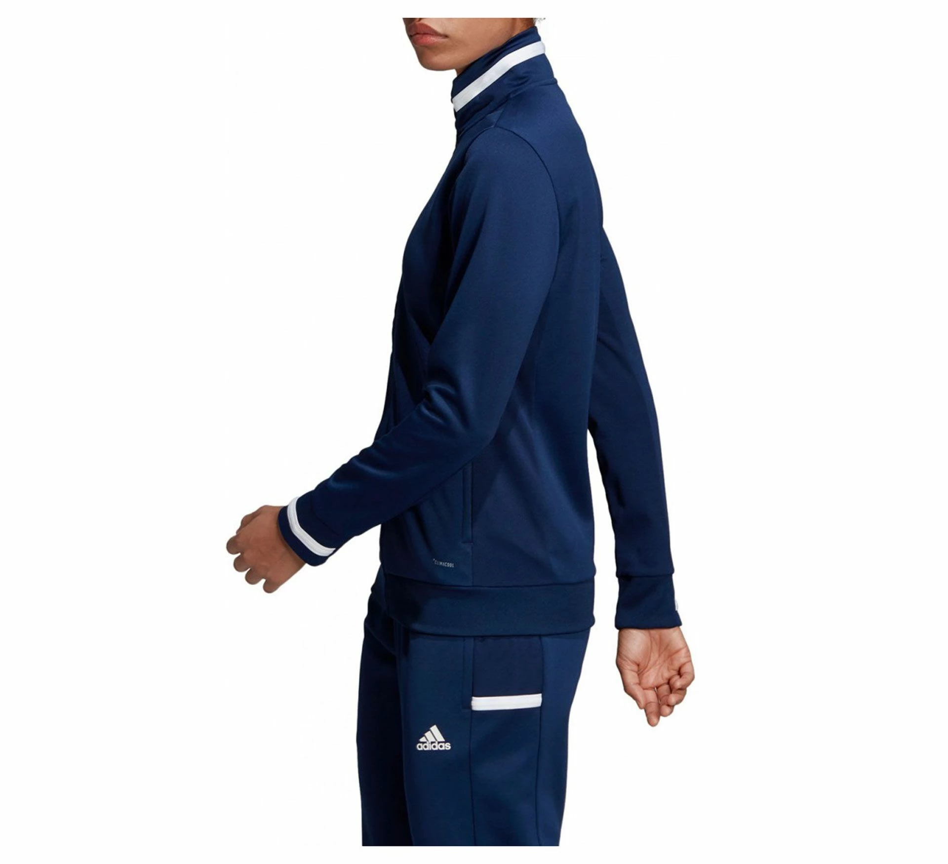 Adidas T19 Trainingsjacke Damen Marine - Weiß – Bild 3