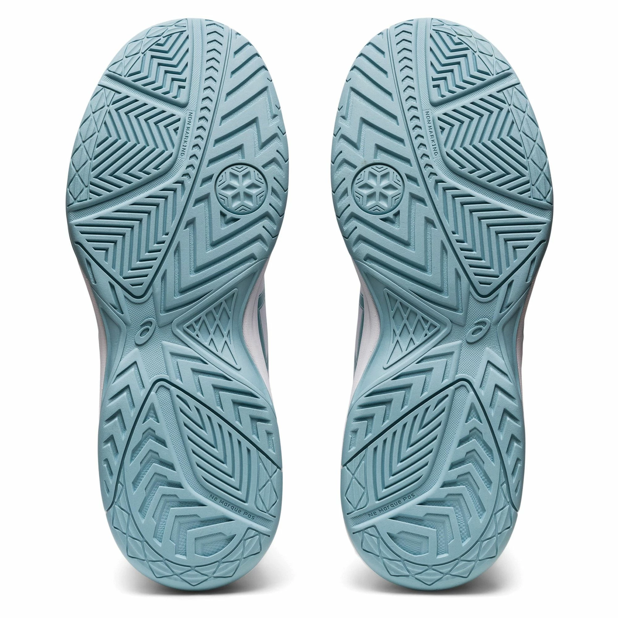 Asics Court Slide 2 Tennisschuhe Damen Weiß - Hellblau – Bild 5