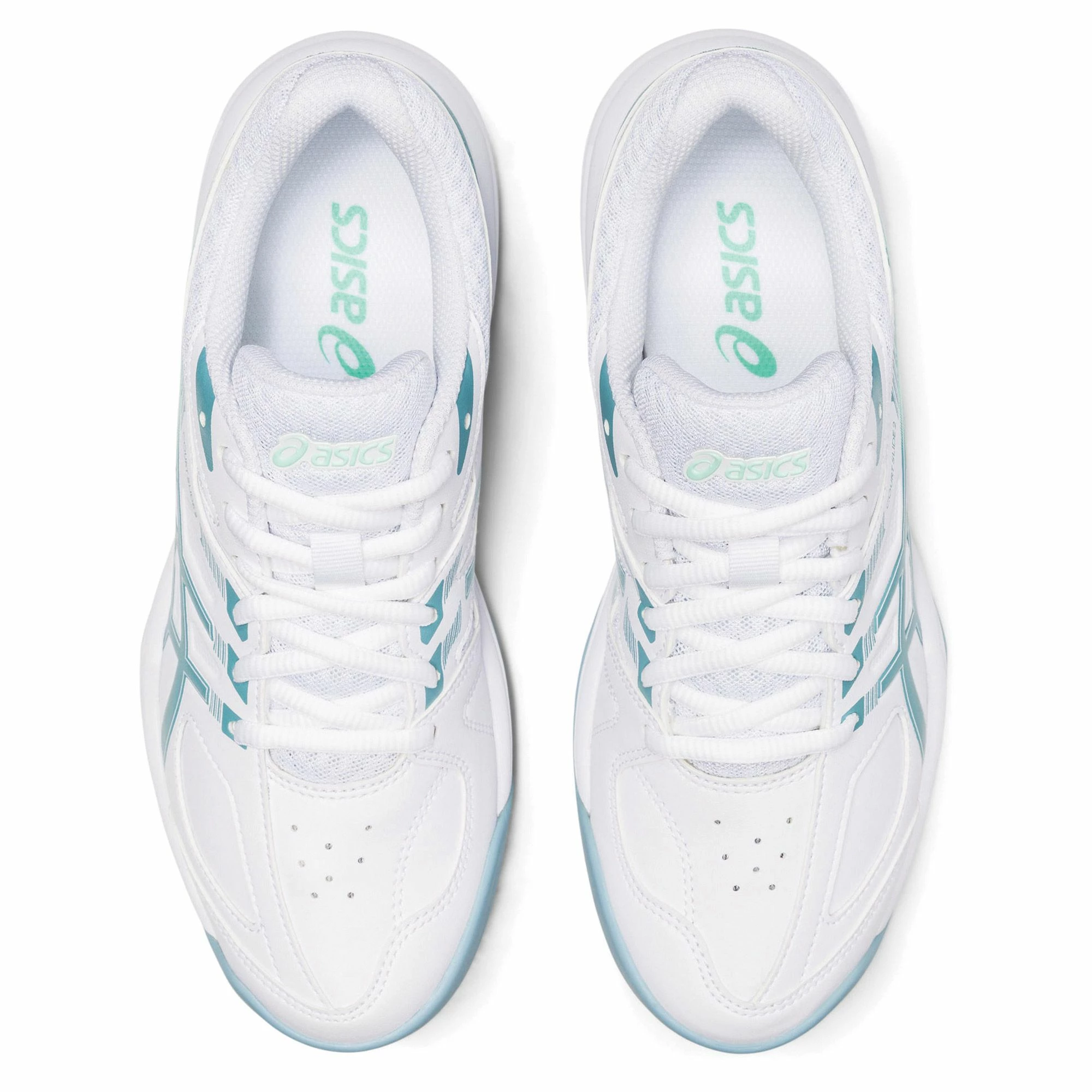 Asics Court Slide 2 Tennisschuhe Damen Weiß - Hellblau – Bild 6