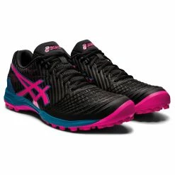 Asics Field Ultimate FF Hockeyschuh Damen Schwarz - Rosa - Blau