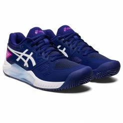 Asics Gel-Challenger 13 Padelschuhe Damen Dunkelblau/violett - Weiß - Rosa