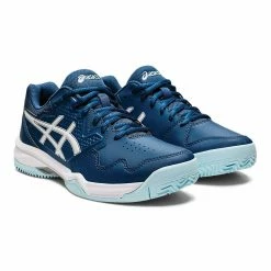 Asics Gel-Dedicate 7 Clay Tennisschuhe Damen Blauw - Wit