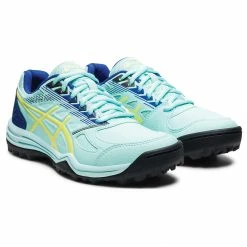 Asics Gel-Lethal Field Hockeyschuhe Damen Hellblau - Gelb - Blau