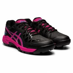 Asics Gel-Peake Hockeyschuh Damen Schwarz - Rosa
