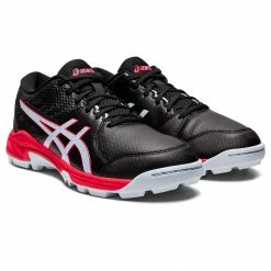 Asics Gel-Peake Hockeyschuh Damen Schwarz - Hellblau - Rosa