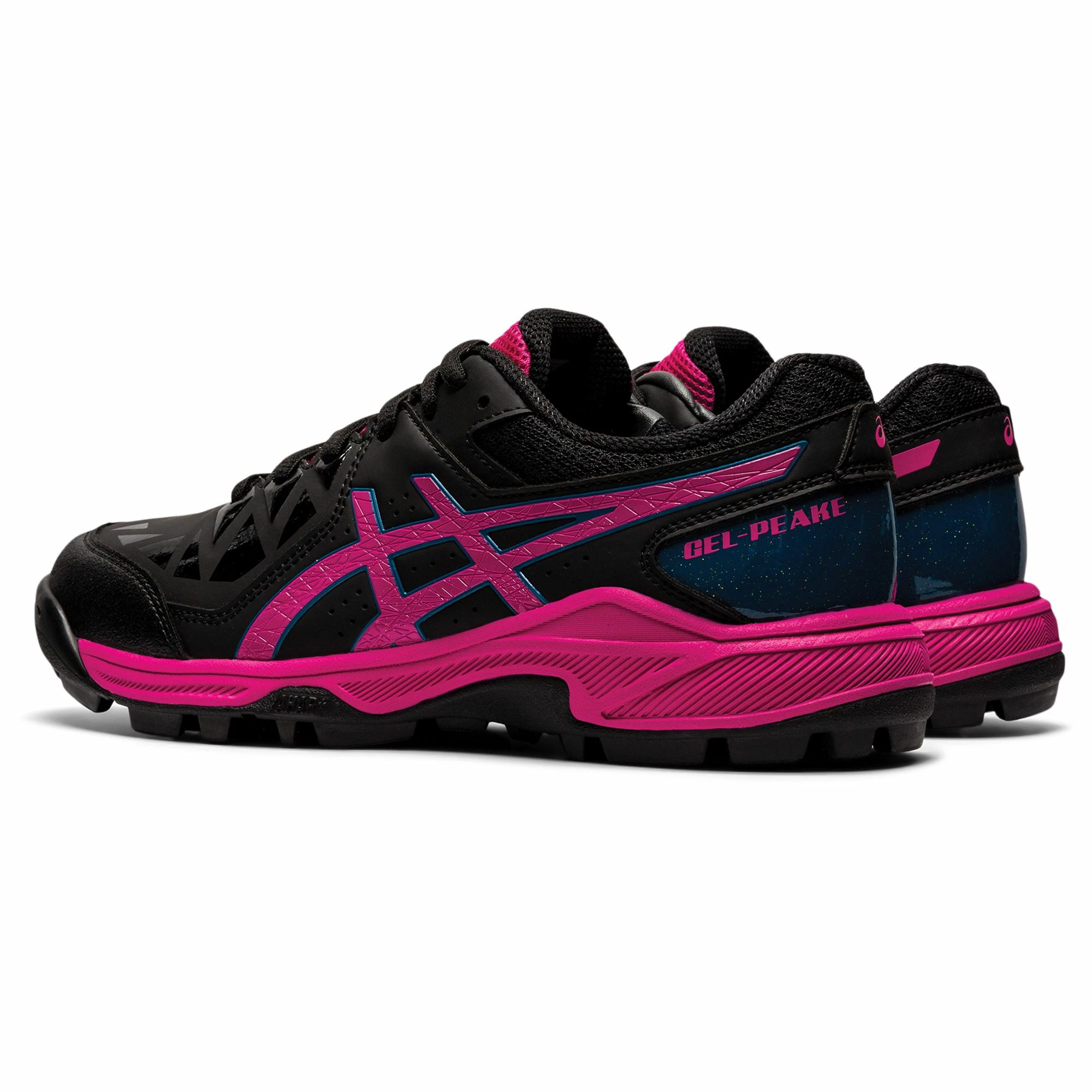 Asics Gel-Peake Hockeyschuh Damen Schwarz - Rosa 2 Asics Gel-Peake Hockeyschuh Damen Schwarz - Rosa – Bild 2
