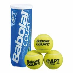 Babolat Court Padel Bälle (3-can) Gelb - Schwarz