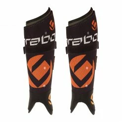 Brabo F1 Washable Shinguard Schwarz - Orange