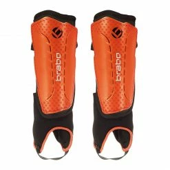 Brabo F4 Shinguard Met. (met Enkelsok) Orange - Schwarz