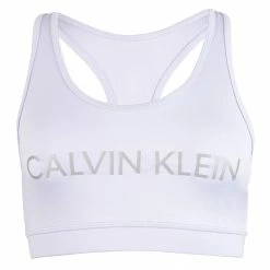 Calvin Klein Medium Support Sport BH Damen Lila - Silber