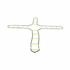 Ciclón Sports Speed Ladder Cross (4x 2m) Gelb - Rot - Grün - Blau - Schwarz