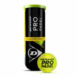 Dunlop Pro Padelbälle (3-can) Gelb - Schwarz