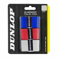 Dunlop Tour Pro Padel Griffband (3-pack) Weiß - Rot - Blau