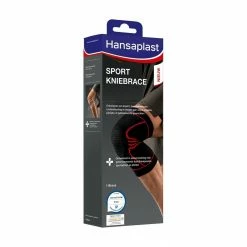 Hansaplast Kniebandage Schwarz - Rot