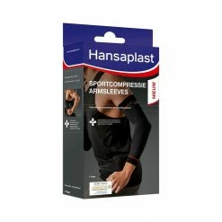 Hansaplast Sportkompression Armsleeves Schwarz - Rot