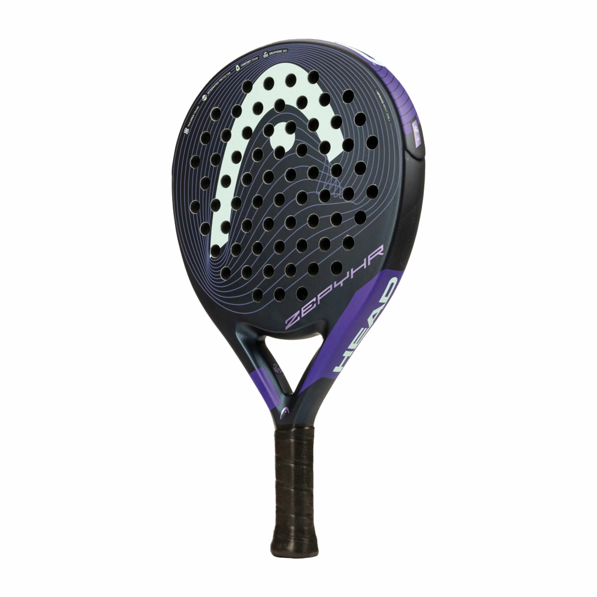 Head Zephyr Padelschläger Schwarz - Violett - Grün