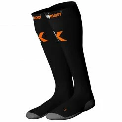 Knap'man Active Strong Kompressionsstrümpfe Senior Schwarz - Orange - Grau