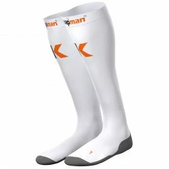 Knap'man Ultra Strong Kompressionsstrümpfe Senior Weiß - Orange - Grau