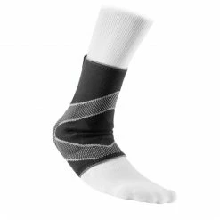McDavid Ankle Sleeve With Gel Pad Schwarz - Grau