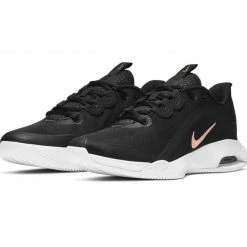 Nike Court Air Max Volley Tennisschuhe Damen Schwarz - Weiß - Rosa