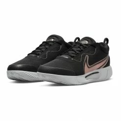 Nike Court Air Zoom Pro Tennisschuhe Damen Schwarz - Rosa - Weiß