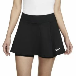 Nike Court Dri-FIT Victory Flouncy Tennisrock Damen Schwarz