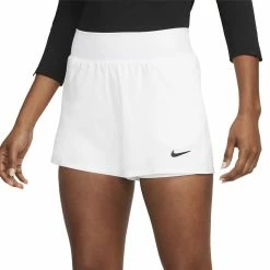 Nike Court Flex Victory Tennisshort Damen Weiß