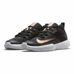 Nike Court Vapor Lite Tennisschuhe Damen Schwarz - Gold