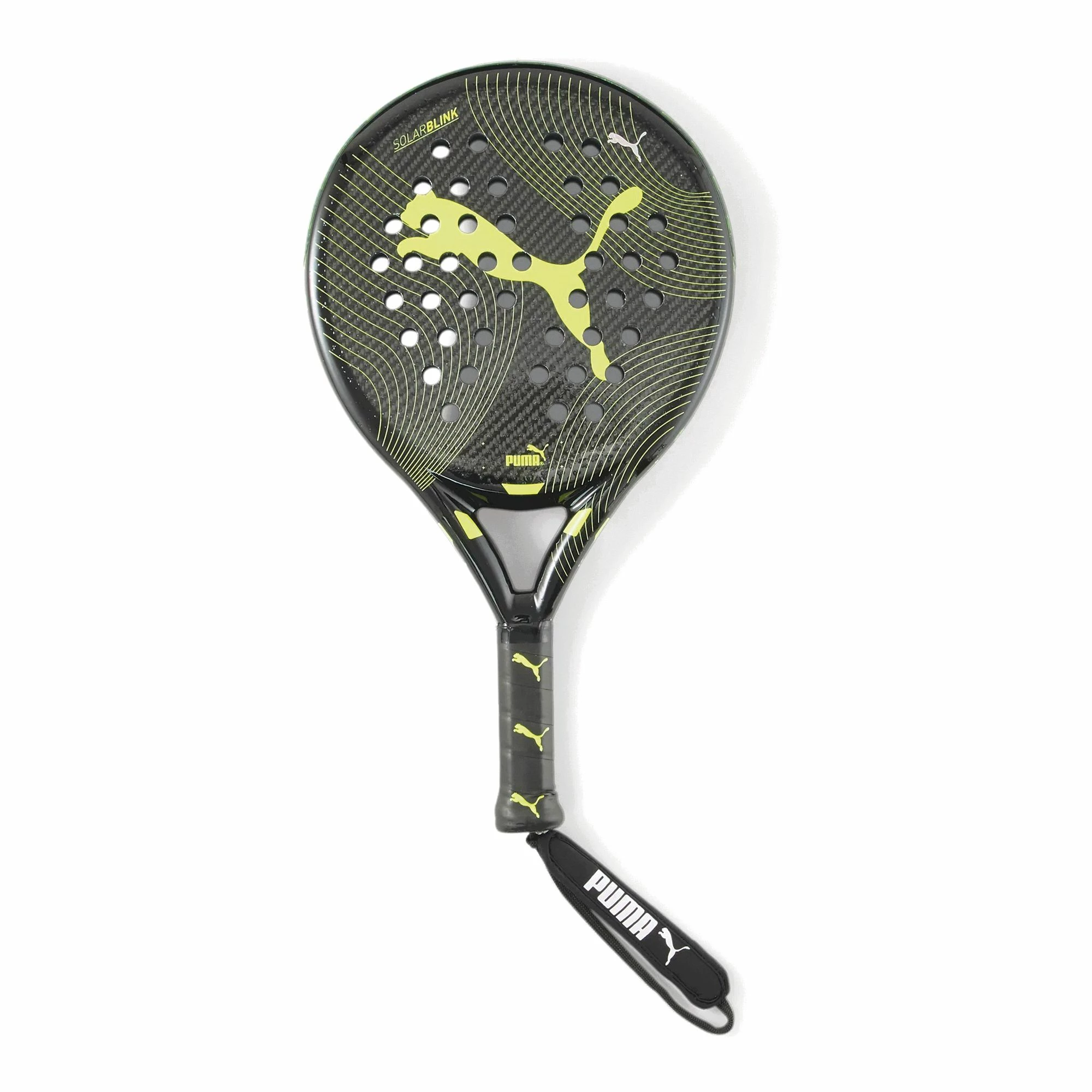 Puma SolarBLINK CRT Padelschläger Schwarz - Limegrün