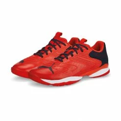 Puma Solarattack RCT Padelschuhe Herren Rot - Dunkelblau