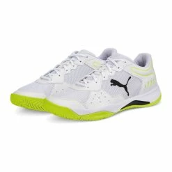 Puma Solarsmash RCT Padelschuhe Herren Weiß - Gelb - Schwarz