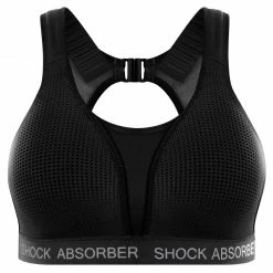 Shock Absorber Ultimate Run Padded Sport BH Damen Schwarz