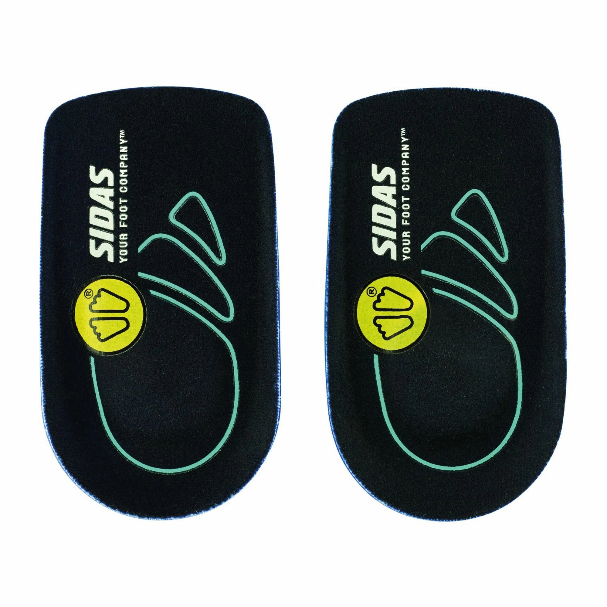 Sidas Gel Heel Pads Insoles Schwarz