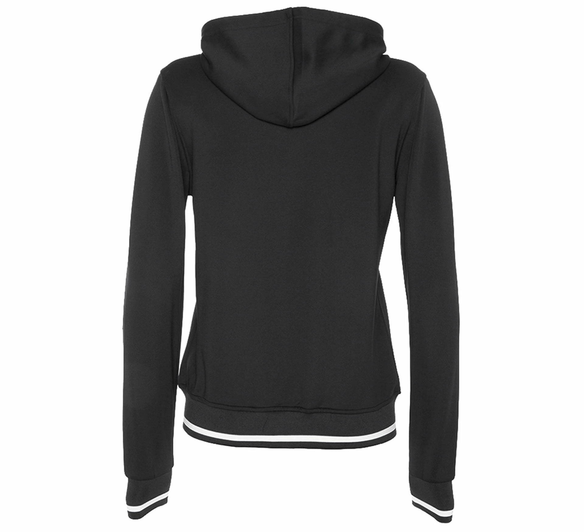 The Indian Maharadja Tech Hooded Trainingsjacke Damen Schwarz - Weiß – Bild 2