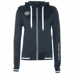The Indian Maharadja Tech Hooded Trainingsjacke Damen Marine - Weiß
