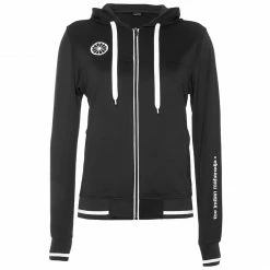 The Indian Maharadja Tech Hooded Trainingsjacke Damen Schwarz - Weiß